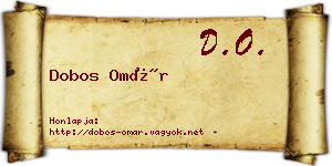 Dobos Omár névjegykártya